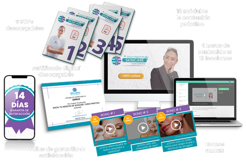 Todo lo que incluye curso skincare